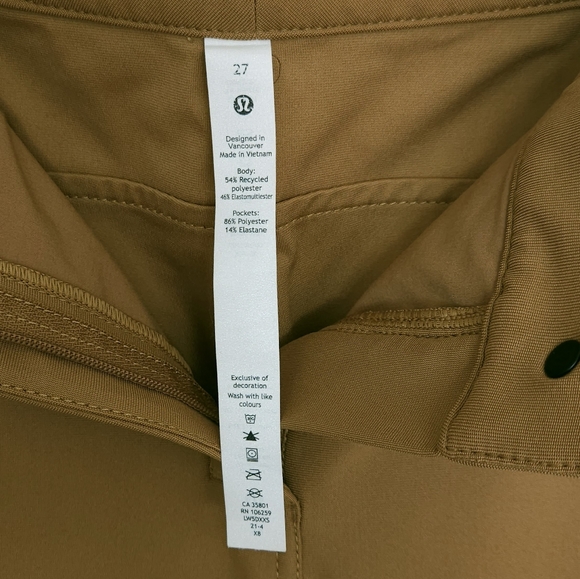 Lululemon 2021 City Sleek 5 Pocket Wide Leg High Rise Pant Size 27 - Picture 9 of 11